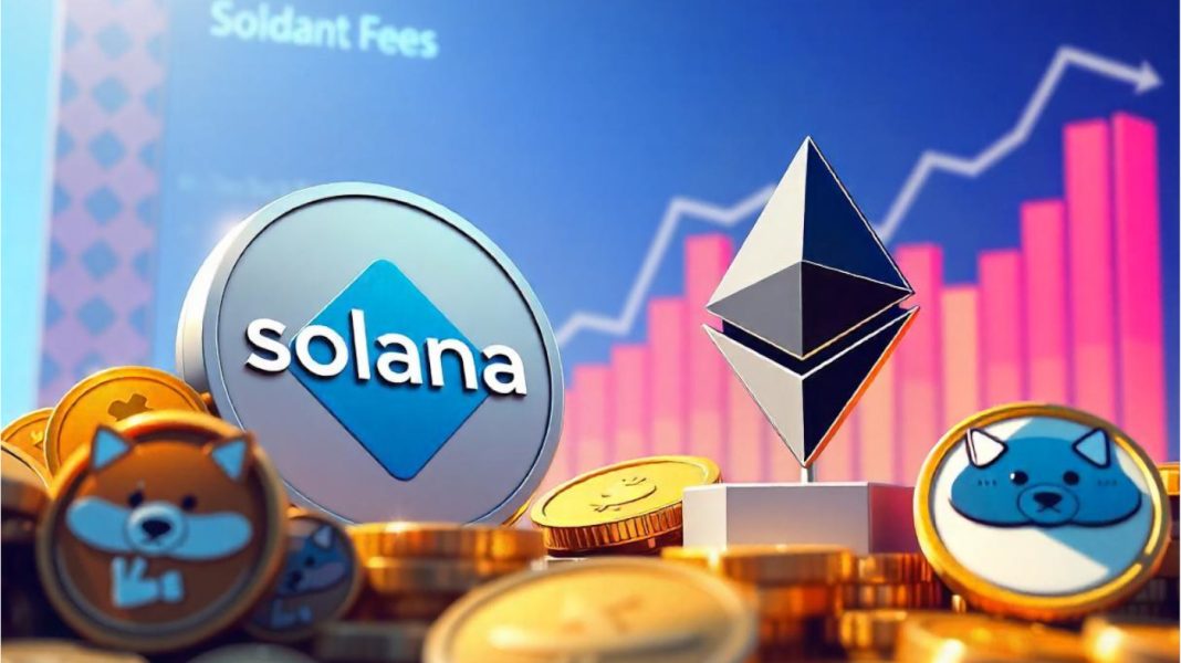 Solana surpasses Ethereum in daily fees. Thanks memecoins!